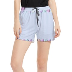 Valentine Day Heart Pattern Capsule Women s Runner Shorts by artworkshop