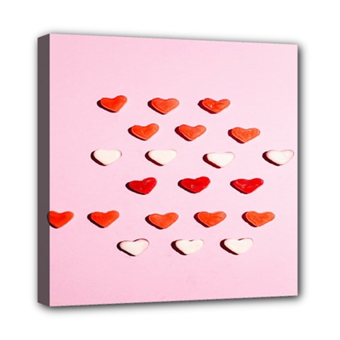 Lolly Candy  Valentine Day Mini Canvas 8  X 8  (stretched) by artworkshop