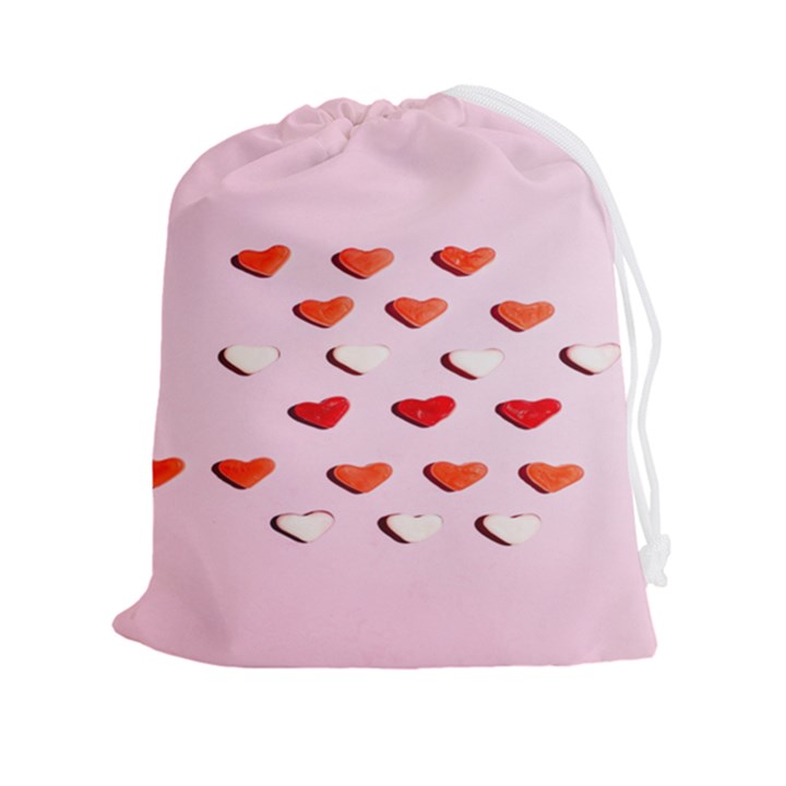 Lolly Candy  Valentine Day Drawstring Pouch (2XL)