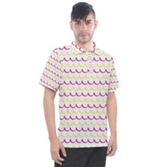 Pattern Waves Men s Polo Tee by artworkshop