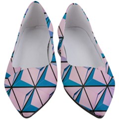 Geometric Shapes Pattern Women s Block Heels 