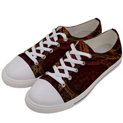 Fractal Pattern Geometric Pattern Men s Low Top Canvas Sneakers by danenraven