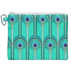 Gradient Art Deco Pattern Design Canvas Cosmetic Bag (xxl) by artworkshop