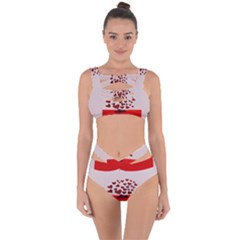 Love Envelope Logo Valentine Bandaged Up Bikini Set  by artworkshop