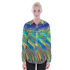 My Bubble Project Fit To Screen Womens Long Sleeve Shirt