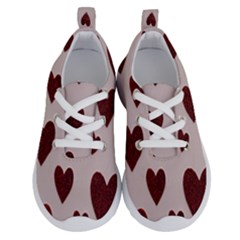 Valentine Day Heart Love Pattern Running Shoes by artworkshop