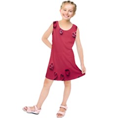 Valentine Day Logo Heart Ribbon Kids  Tunic Dress by artworkshop