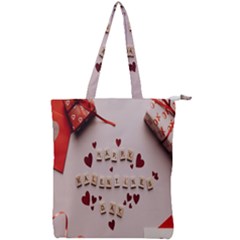 Valentine Gift Box Double Zip Up Tote Bag