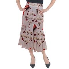 Valentine Gift Box Midi Mermaid Skirt