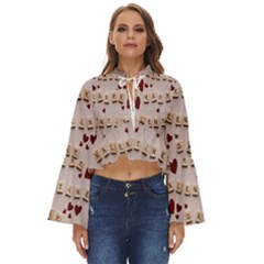 Valentine Gift Box Boho Long Bell Sleeve Top