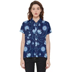 Flower Short Sleeve Pocket Shirt by zappwaits