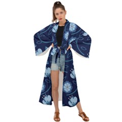 Flower Maxi Kimono by zappwaits