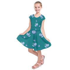 Floral-seamless-pattern Kids  Short Sleeve Dress by zappwaits