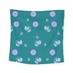 Floral-seamless-pattern Square Tapestry (small)