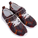 Lava Volcanic Rock Texture Women s Velcro Strap Shoes View3