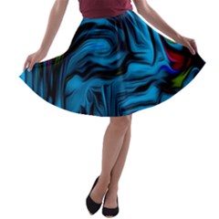 Texture Background A-line Skater Skirt