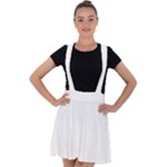 Volleyball Gift T- Shirt Volleyball Is In My D N A Volleyball Lover T- Shirt Velvet Suspender Skater Skirt