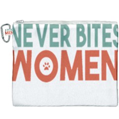 Women And Girls T- Shirtthat Dog Never Bites Women  T- Shirt Canvas Cosmetic Bag (xxxl) by maxcute