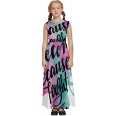 Women Empowerment Inspiring Quote Femin T- Shirt Women Empowerment Inspiring Quote Feminist Tee For Kids  Satin Sleeveless Maxi Dress by maxcute