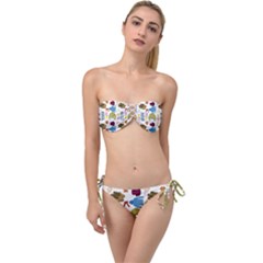 Clothes Amazing Fifa Photography Twist Bandeau Bikini Set