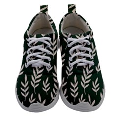 Leaves Foliage Plants Pattern Women Athletic Shoes by Ravend