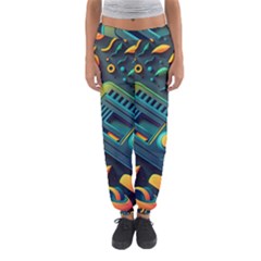 Abstract Pattern Background Women s Jogger Sweatpants
