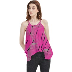 Background Pattern Texture Design Flowy Camisole Tank Top