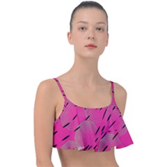 Background Pattern Texture Design Frill Bikini Top