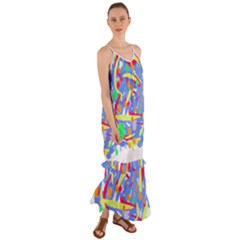 Abstact Pattern T- Shirt Abstact Pattern T- Shirt Cami Maxi Ruffle Chiffon Dress by maxcute