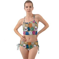 Pattern Art T-shirt Shirts Clothing Fabric Mini Tank Bikini Set