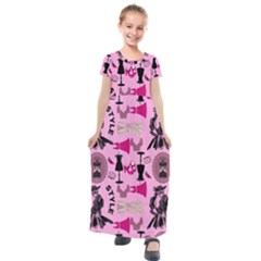 Fashion Girl Newyork Bts Nft Kids  Short Sleeve Maxi Dress by Ravend