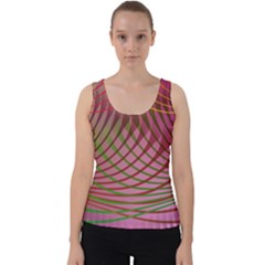 Illustration Pattern Abstract Colorful Shapes Velvet Tank Top