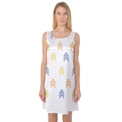 Abstract Arrow Pastel Pattern T- Shirt Abstract Arrow Pastel Pattern T- Shirt Sleeveless Satin Nightdress by maxcute