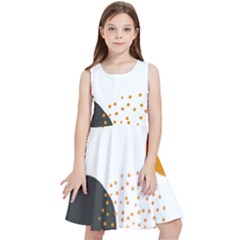 Abstract Circle Pattern T- Shirt Abstract Circle Pattern 3 Kids  Skater Dress by maxcute