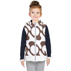 Abstract Pattern Beige Swirl T- Shirt Abstract Pattern Beige Swirl T- Shirt Kids  Hooded Puffer Vest by maxcute