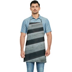 Pattern With A Cement Staircase Kitchen Apron by artworkshop