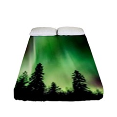 Aurora Borealis Northern Lights Nature Fitted Sheet (full/ Double Size)