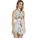 Cosmos Flower Blossom In Garden Sleeveless High Waist Mini Dress View3