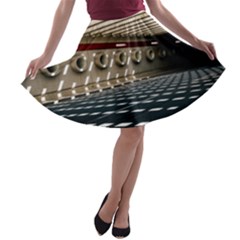 Dark Tunnels Within A Tunnel A-line Skater Skirt by artworkshop