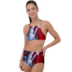 Design Pattern Decoration High Waist Tankini Set by artworkshop