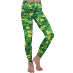 Flower Plant Spring Kids  Lightweight Velour Classic Yoga Leggings by artworkshop