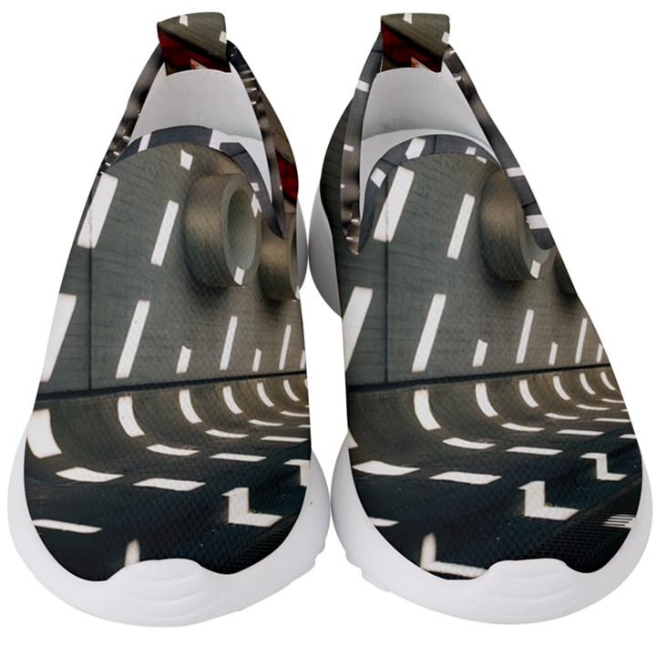 Leading lines a holey walls Kids  Slip On Sneakers