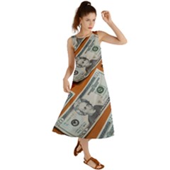 Money Pattern Summer Maxi Dress by artworkshop