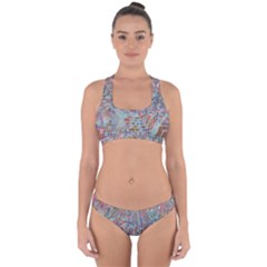 Pattern Texture Design Cross Back Hipster Bikini Set by artworkshop