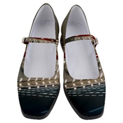 Patterned Tunnels On The Concrete Wall Women s Mary Jane Shoes by artworkshop