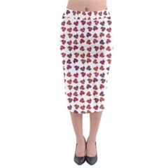 Mixed Colors Flowers Bright Motif Pattern Midi Pencil Skirt by dflcprintsclothing