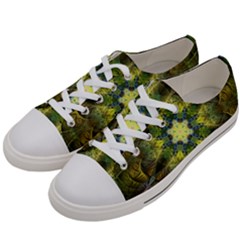 Fractal-fantasy-design-background- Men s Low Top Canvas Sneakers by Vaneshart