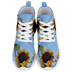 Sunflower Flower Yellow Women s Lightweight High Top Sneakers by artworkshop
