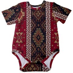 Uzbek Pattern In Temple Baby Short Sleeve Bodysuit