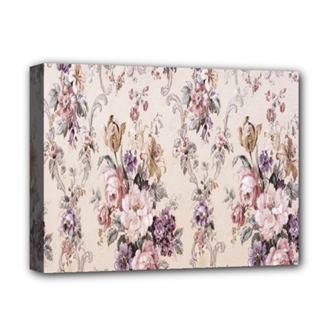 Vintage Floral Pattern Deluxe Canvas 16  X 12  (stretched) 